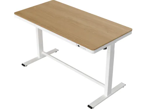 Zit-Sta Werkplek 140cm Whitewash eiken Elektrisch Verstelbaar