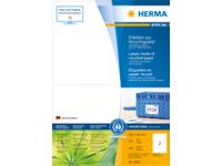 Etiket Herma Recycling 10832 210x148mm Wit 200 stuks