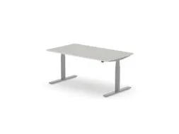 Elektrisch ihv bureau,HxBxD 650-1310x1600x900mm,blad lichtgrijs