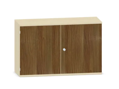 kantoorkast,HxBxD 770x1200x430mm,decor romp esdoorn,decor front noten