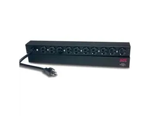 APC Rack PDU, Basic, 1U, 20A, 120V, Zwart, NEMA 5-20P, 10x NEMA 5-20R, - 1