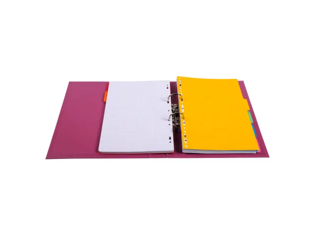 Classeur à levier PVC A4 dos de 50mm. - Fuchsia