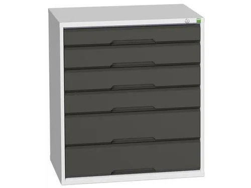 ladekast HxBxD 900x800x550mm 6laden romp RAL7035 front RAL7016