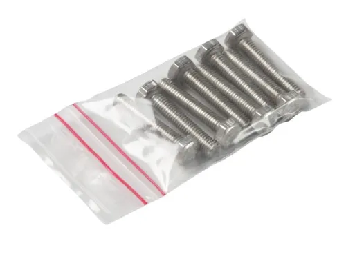Verpakkingszak grip 70x100mm 50 micron hersluitbaar 25 stuks