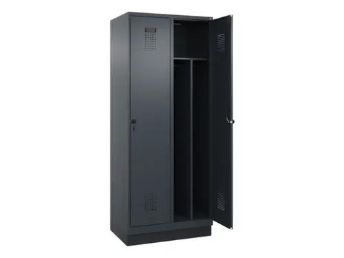 locker voor scheiding van kleding,HxBxD 1950x800x500mm,2vak