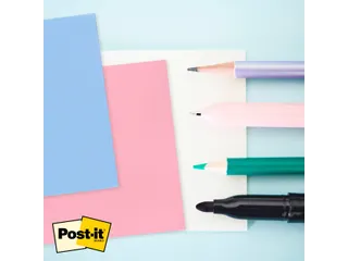Memoblok Post-it 3M 73x73mm Transparant roze - 4
