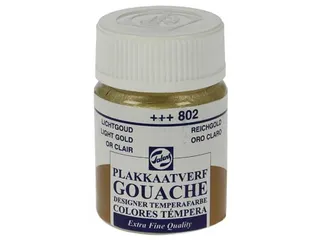 plakkaatverf Extra Fijn flacon van 16 ml, lichtgoud - 1