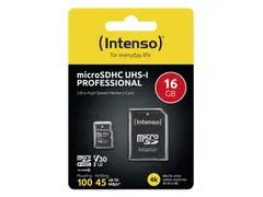 Intenso Micro SDHC Geheugenkaart Uhsi 16gb