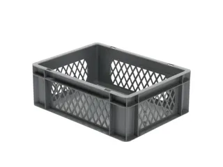 Euronorm-Stapelbak 13l H X L X B 145x400x300mm Grijs - 1