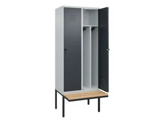locker voor scheiding van kleding,HxBxD 2120x800x815mm,2vak - 2