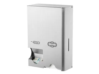 MediQo-line Maandverband- & tampondispenser klein RVS, MQSTB E - 1