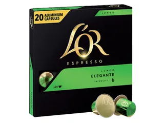 Koffiecups L'Or espresso Lungo Elegante 20 stuks - 1