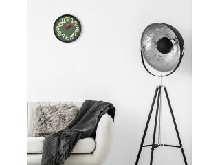 Wandklok NXT dia 30cm Groen Plastic Chalkboard - 7