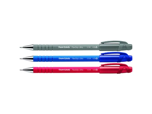 Balpen Paper Mate Flexgrip Ultra stick medium zwart
