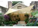 Voile solaire perméable carré 5x5m Champagne
