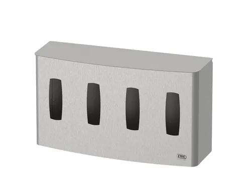 CMT Swoosh handschoendispenser Quattro horizontaal gesloten RVS