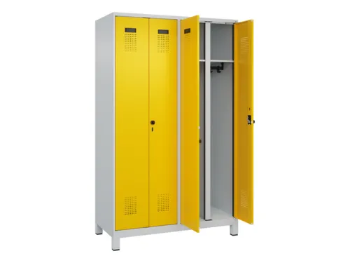 locker voor scheiding van kleding,HxBxD 1950x1200x500mm,4vak