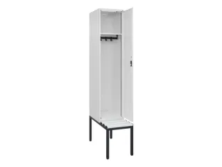 locker met bank,HxBxD 2120x400x815mm,1vak,vak B 400mm,cilinderslot - 1