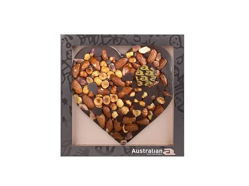 Chocolade Australian hart puur noten 270 gram