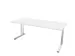 In hoogte verstelbaar bureau,HxBxD 720-840x1800x800mm,Bl-wit