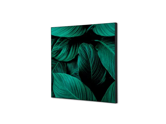 Wanddecoratie Textiel Set 40x40cm Botanische Bladeren Groen