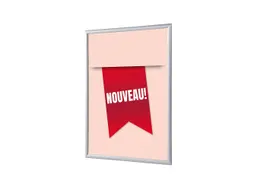 Kliklijst A1 complete set met print "NOUVEAU" Rood