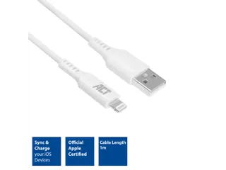 Kabel ACT USB 2.0 naar Lightning laad -en data 1 meter - 4