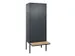 locker voor scheiding van kleding,HxBxD 2120x800x815mm,2vak