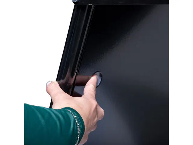 Chevalet de trottoir A-Board Elegant Acier avec panneau Logo 50x70cm N