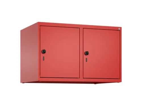opzetkast,v. locker,2vak.,vak B 400mm,HxBxD 500x800x500mm,draaigrendel