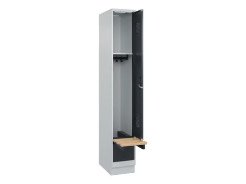 locker met bank,HxBxD 1950x300x815mm,1vak,vak B 300mm,cilinderslot