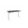 Elektrisch verstelbaar bureau 160x80cm Frame Wit Blad Houtprint Zwart