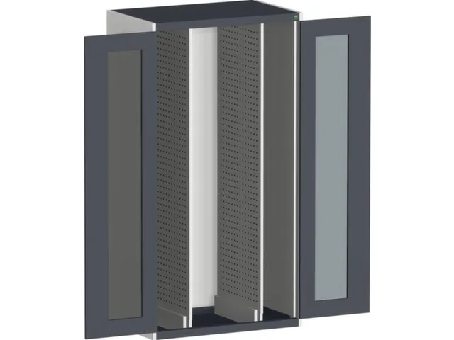 armoire verticale,HxlxP 2000x1050x650mm,porte vitrée,2extensions