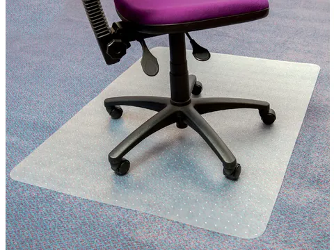 Stoelmat Floortex PVC 120x90cm Voor Zachte Vloeren