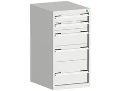 ladekast HxBxD 1000x525x650mm 5laden romp RAL7035 front RAL7035