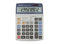 Calculator Sharp EL2125C grijs desk 12 digit