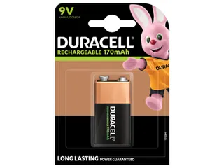 Batterij oplaadbaar Duracell 1x9Volt 170mAh Plus - 1