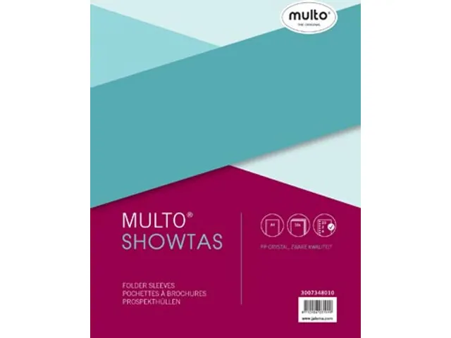geperforeerde showtas A4 23-gaats, glashelder