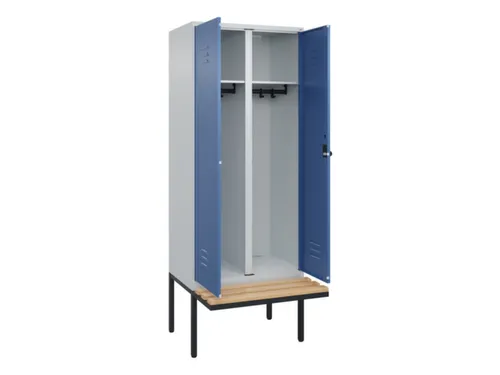 locker voor scheiding van kleding,HxBxD 2120x800x815mm,2vak
