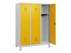 schoollocker,HxBxD 1630x1200x500mm,3vak,vak B 400mm,cil.-slot,voeten
