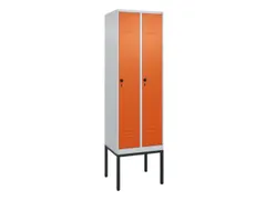 locker voor scheiding van kleding,HxBxD 2120x600x500mm,2vak
