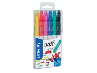 Viltstift Pilot Frixion Colors Medium punt 6 Viltstiften Assorti - 1