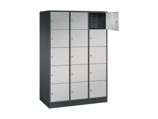 grootvolume-lockersysteem,HxBxD 1950x1220x600mm,3x5vakken,cil.-slot - 1