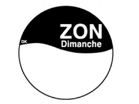 Daymark Label Dagetiket Zondag Permanent 19mm Rol 1000 Stuks