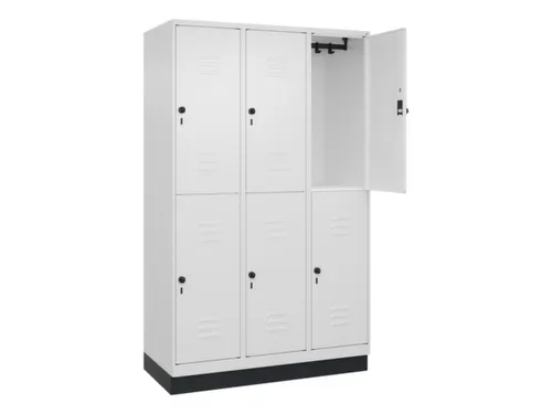 dubbeldekse locker,HxBxD 1950x1200x500mm,3x2vak.,vak B 400mm