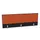 opzetpaneel,v. bureau,aanbouw achter,B 1600mm,CC-zwart,BN3012-oranje