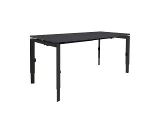 Bureau Linesto N3 hoogte instelbaar 140x80cm houtprint schaduw zwart - 1