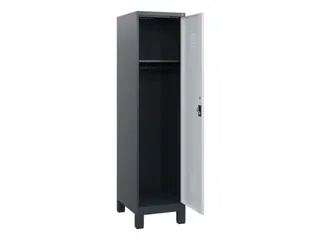 schoollocker,HxBxD 1630x400x500mm,1vak,vak B 400mm,cil.-slot,voeten - 1