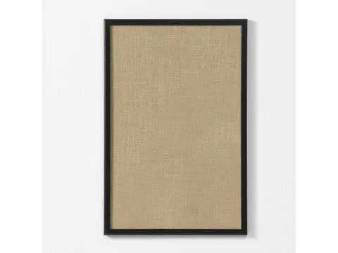Prikbord Naga 60 x 40 cm Jute met Zwarte omlijsting