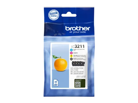 Inktcartridge Brother LC-3211 Zwart + 3 kleuren